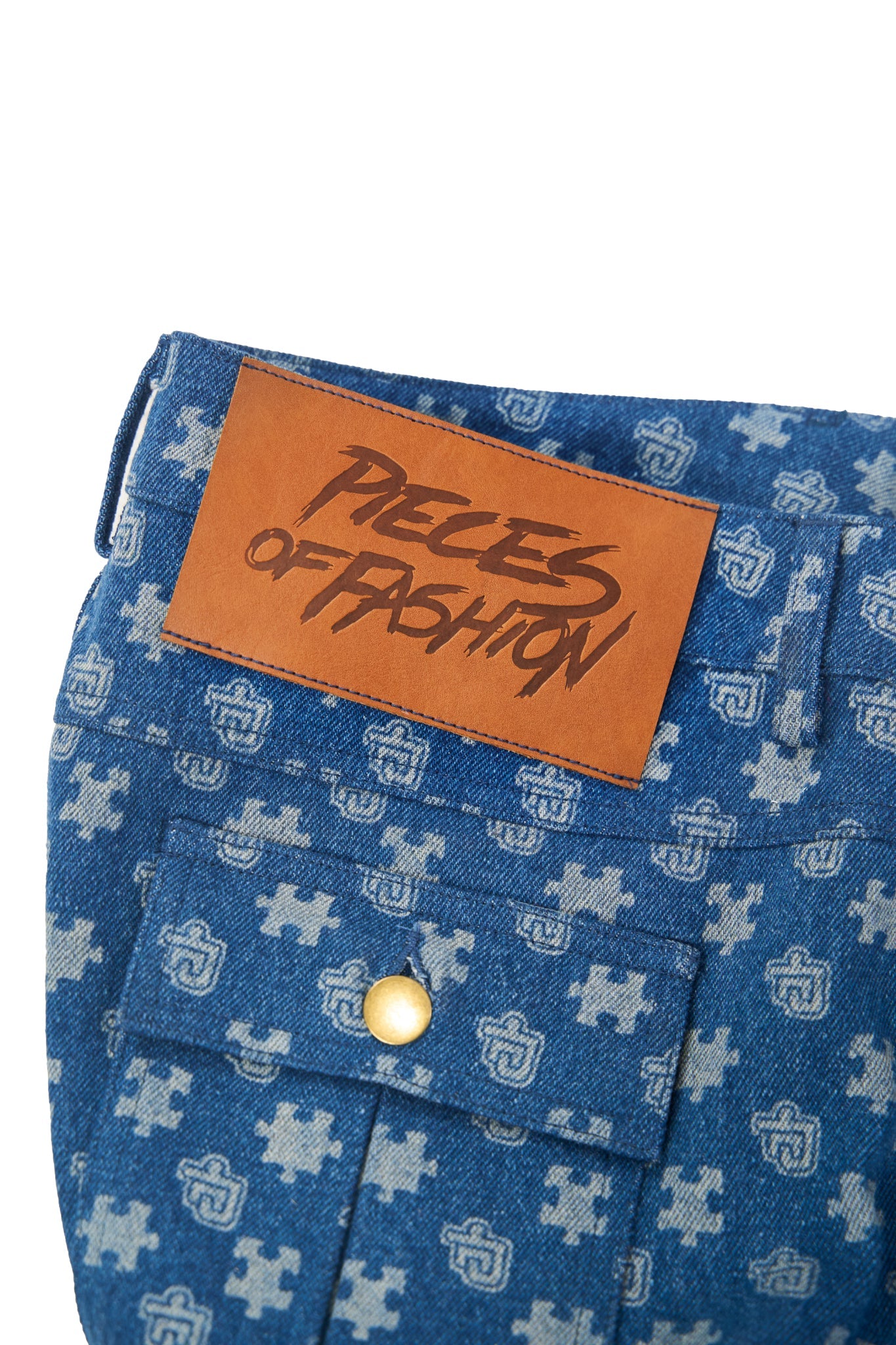 Monogram Denim Shorts