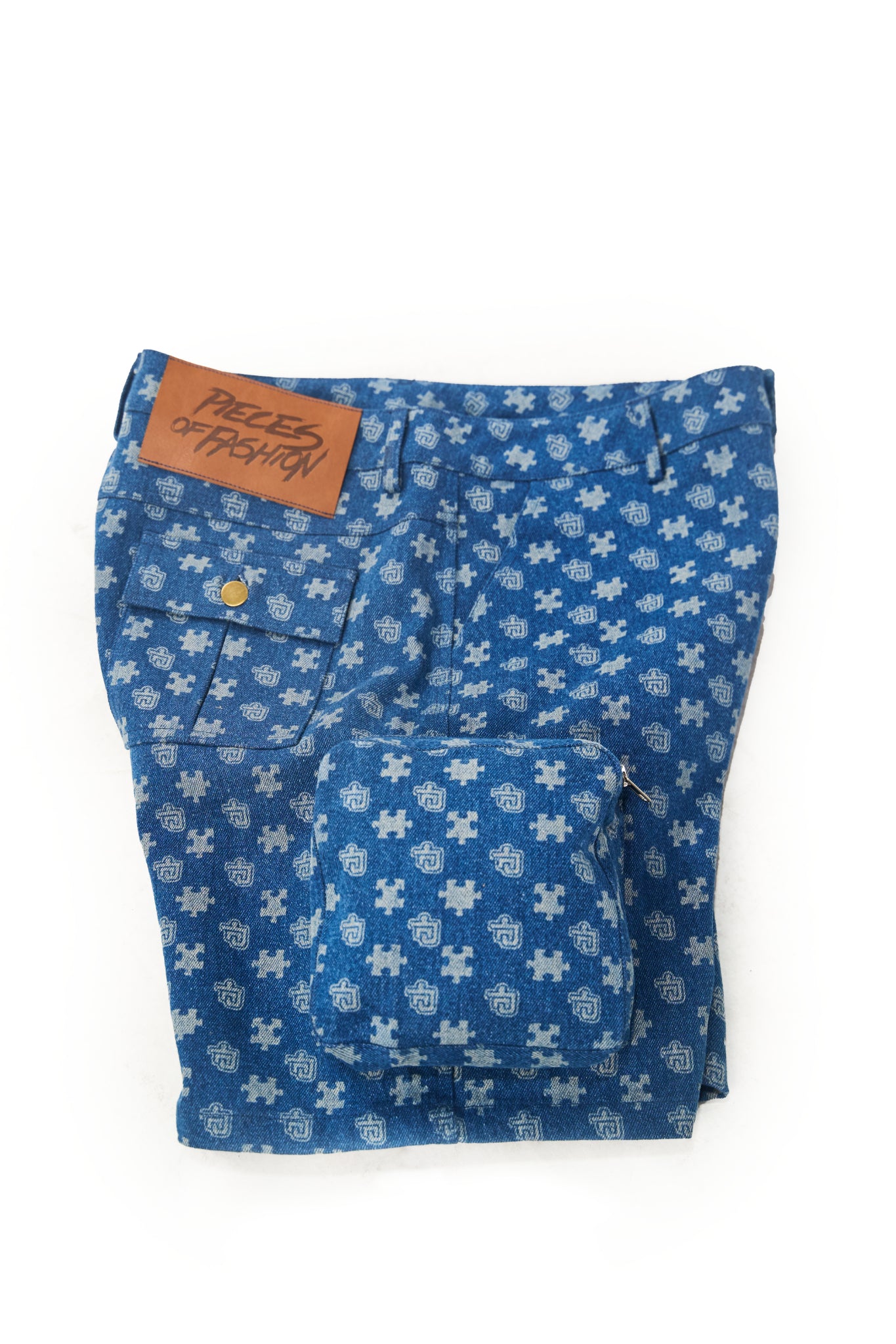 Monogram Denim Shorts