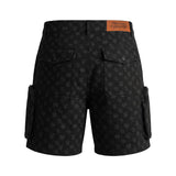 Monogram Denim Shorts
