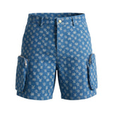 Monogram Denim Shorts