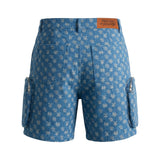 Monogram Denim Shorts