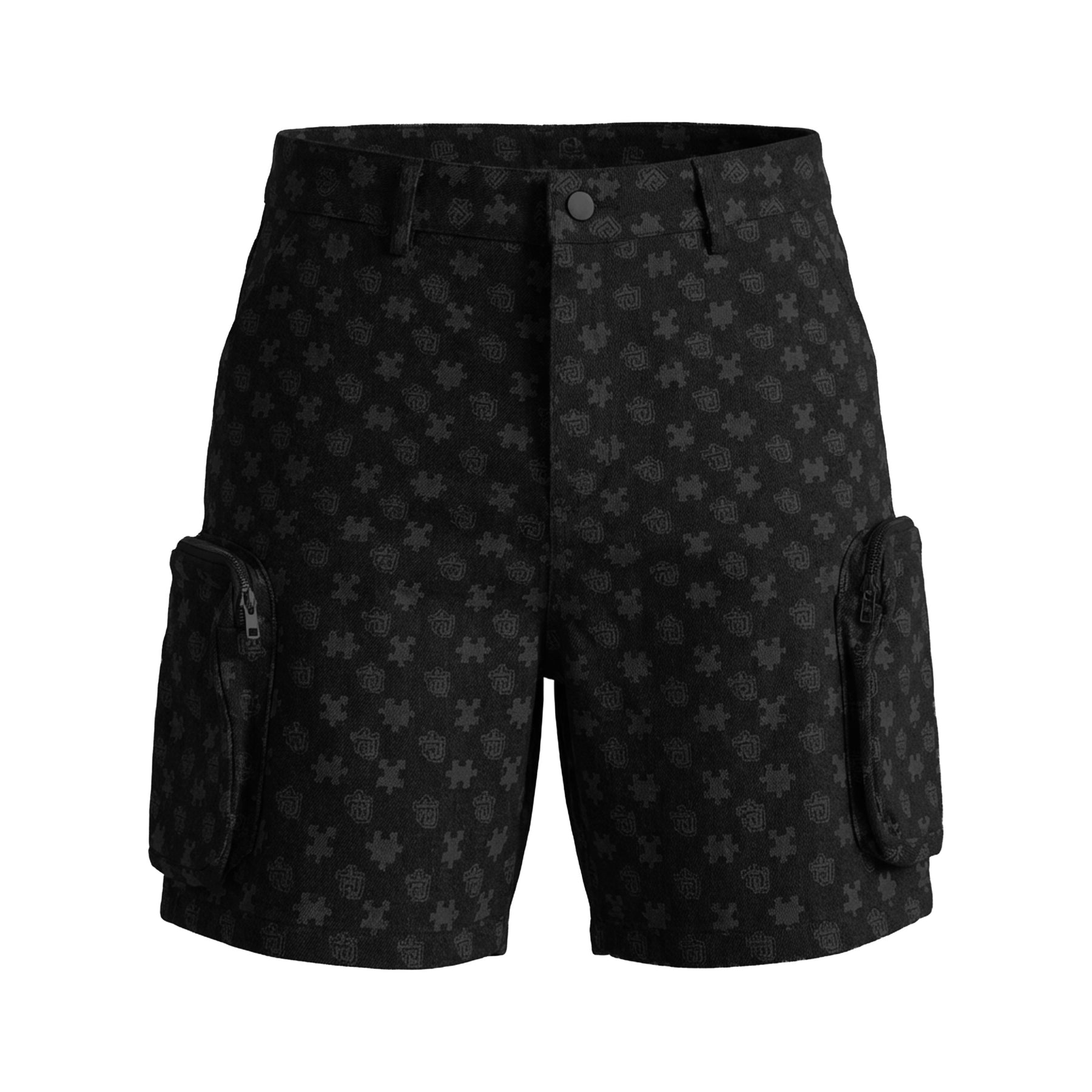 Monogram Denim Shorts