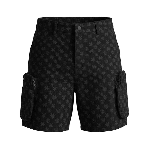 Monogram Denim Shorts