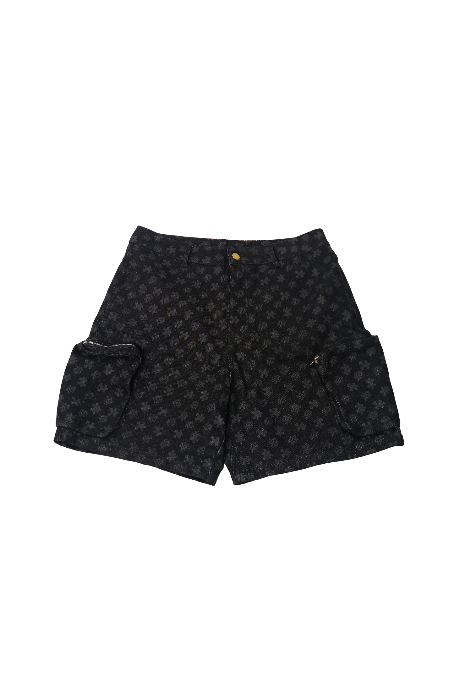 Monogram Denim Shorts