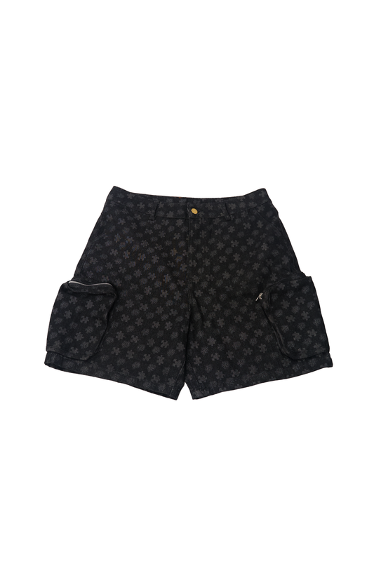 Monogram Denim Shorts