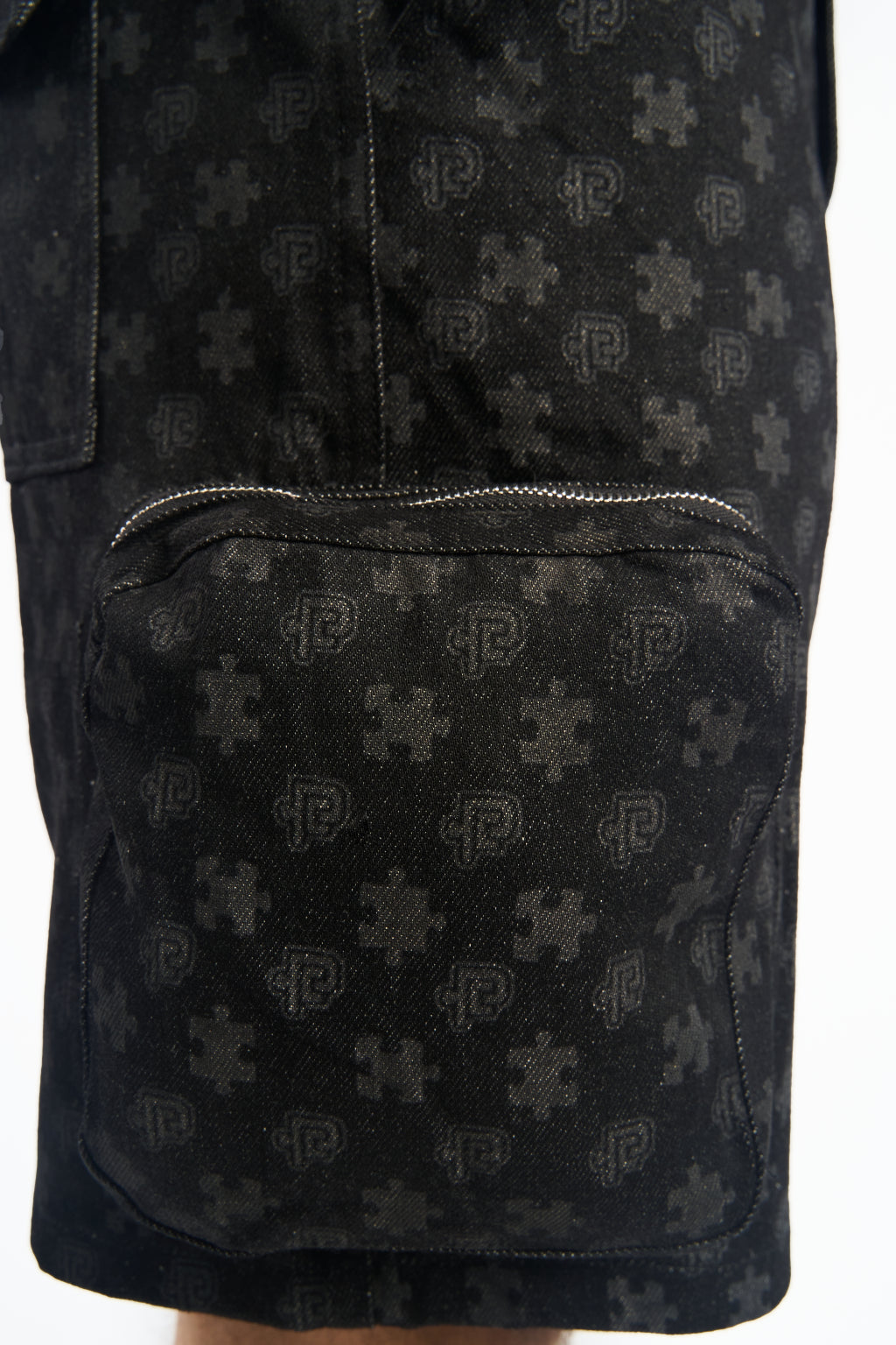 Monogram Denim Shorts