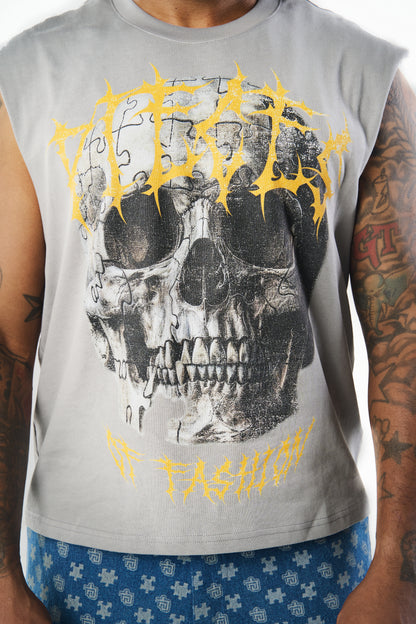 Skull Tee Grey